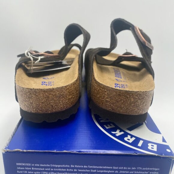 Birkenstock Arizona Bs Soft Footbed Mocca Suede 39 Reg L 8 M 6 - Picture 4 of 10